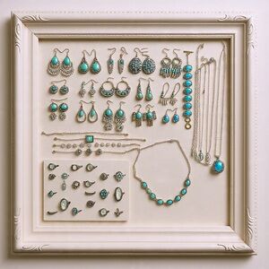 Vintage Inspiration Jewellery Lot 45 Pc Bohemian Necklace Bracelet Earrings
